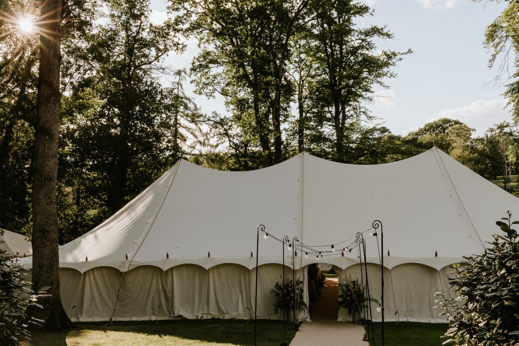 An Arabian Tents marquee dressed for an event
