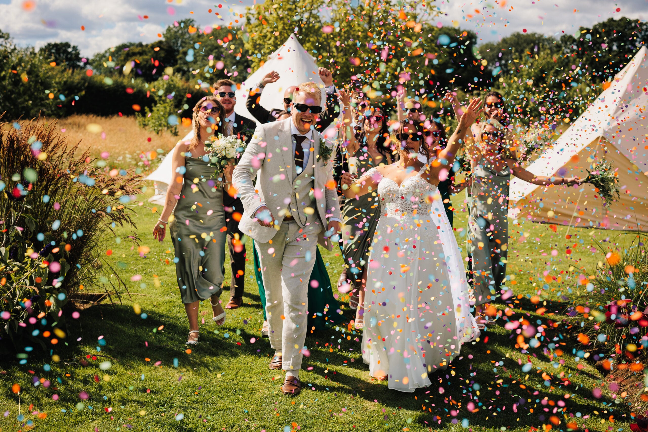 A beautifully furnished marquee interior