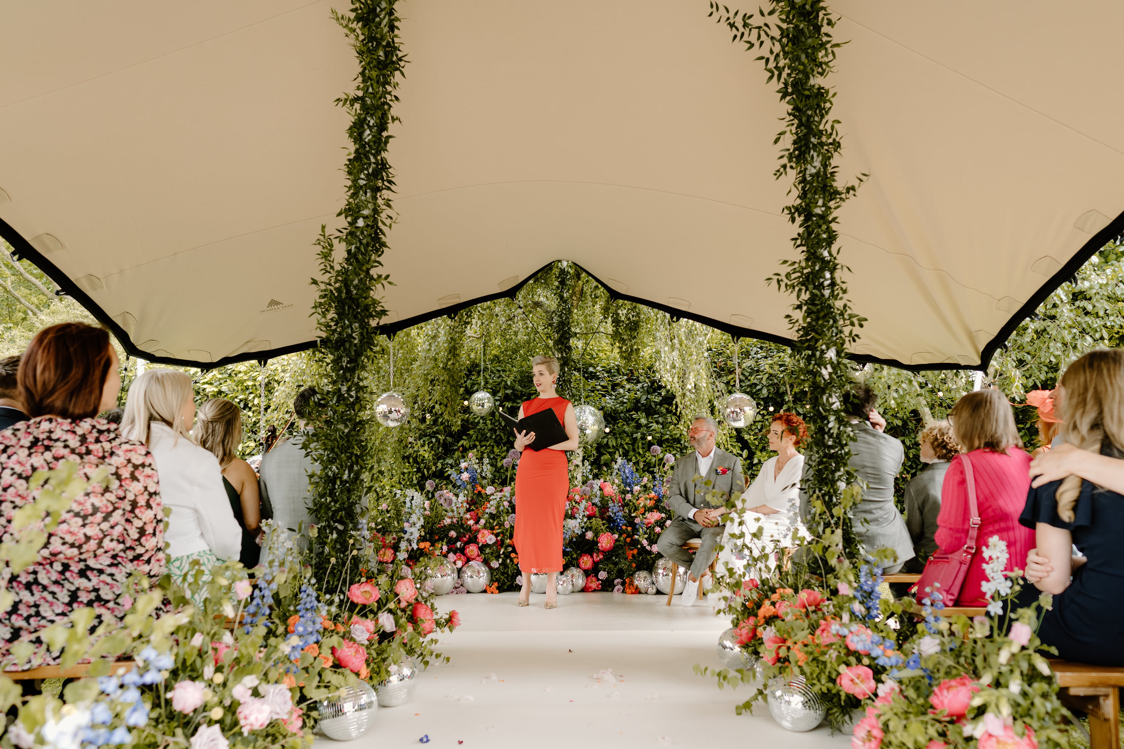 An Arabian Tents marquee dressed for a celebration