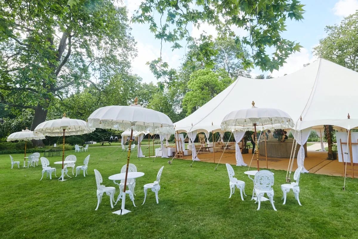 An Arabian Tents marquee dressed for an event