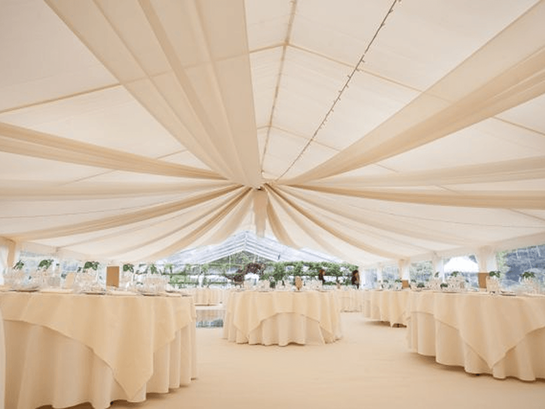 The Plain Cream marquee