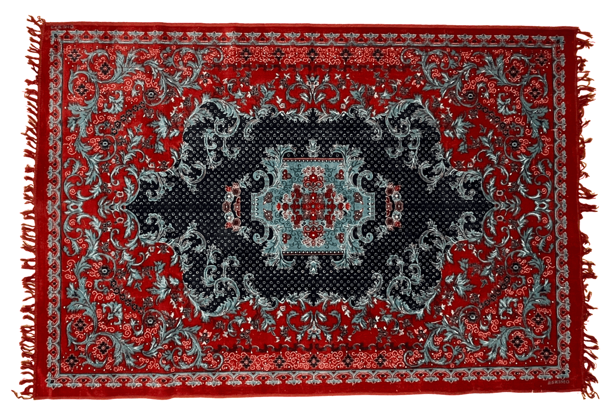 Arabic Rug - Pale Blue