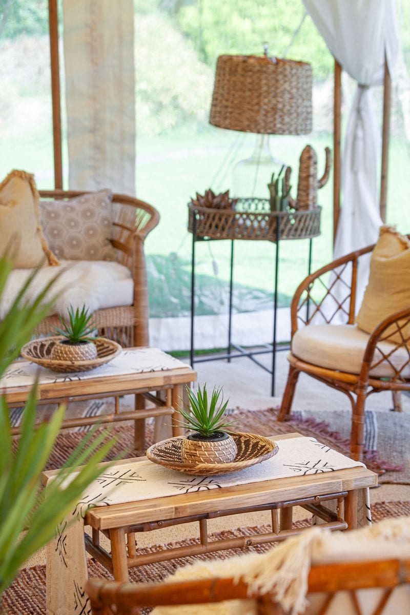 Bamboo coffee table