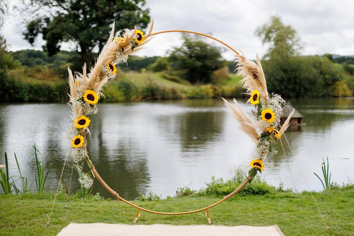 Boho Backdrop (sunflowers not included)