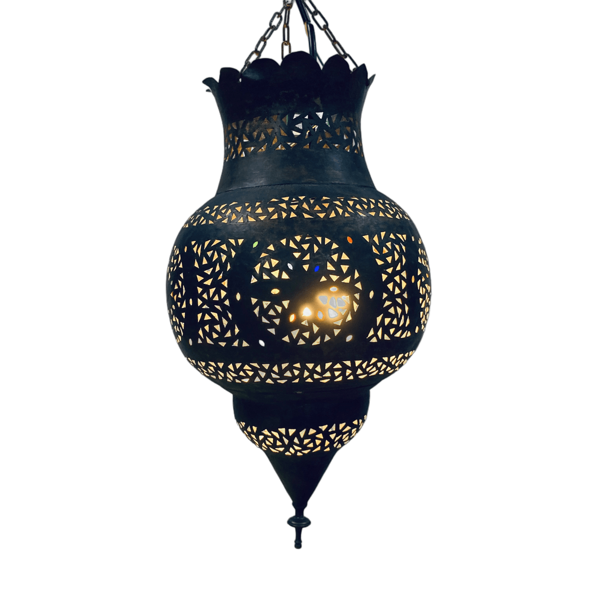Brass Moroccan Chandelier (Medium)