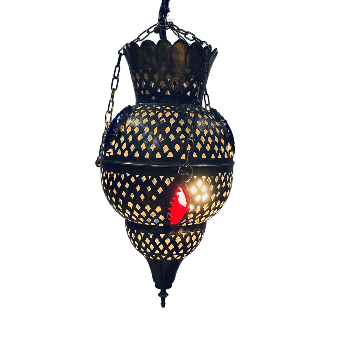 Brass Moroccan Chandelier (Medium)