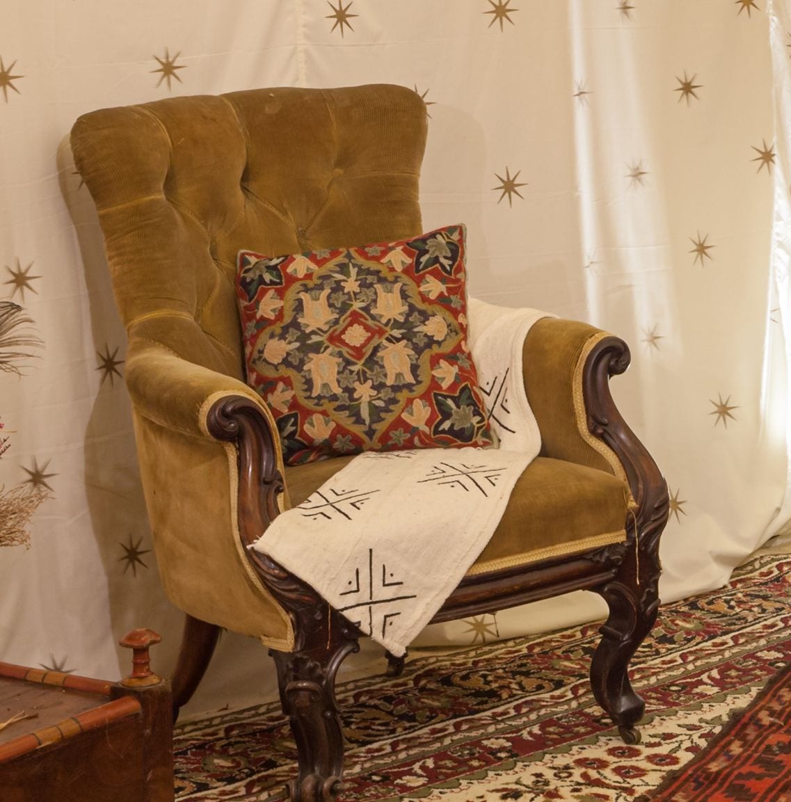 Corduroy Armchair - Glade