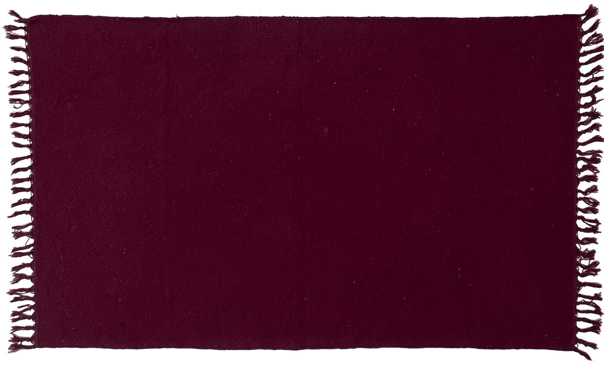 Cotton Rug - Maroon