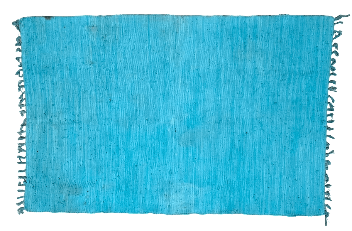 Cotton Rug - Turquoise