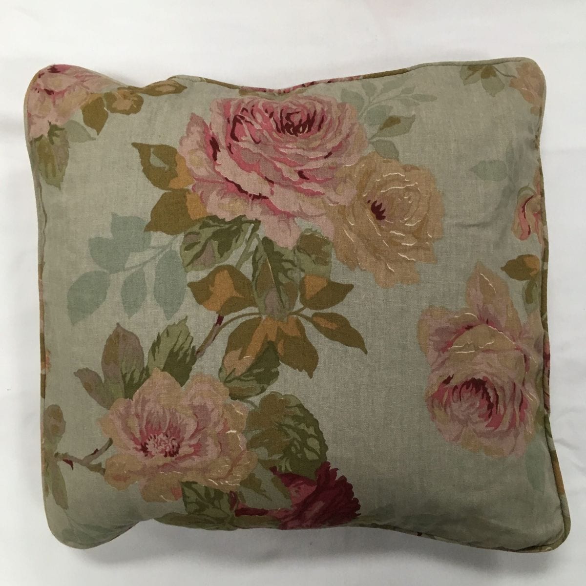Floral Pattern Cushion - Blue