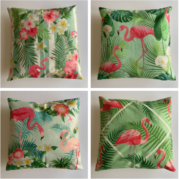 Outdoor Flamingo Cushion Selection
