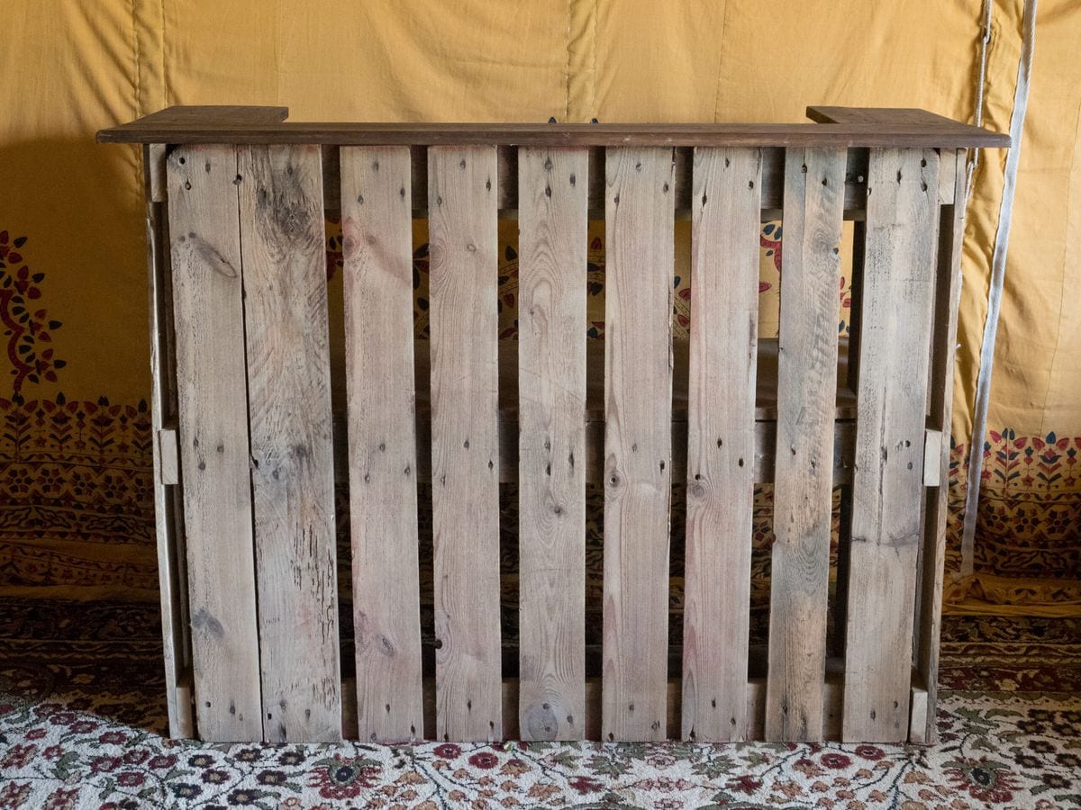 Pallet bar or Reception desk (6ft length x 2ft wide)