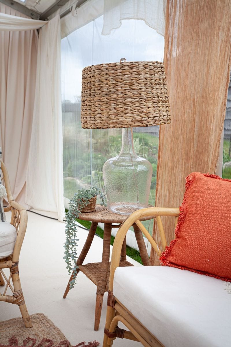 Pasadena Rattan Table Lamp