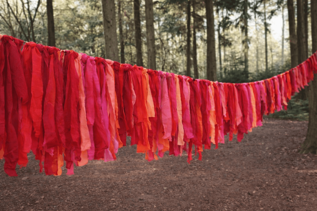 Pink & Peach Tassel Garland (10m)