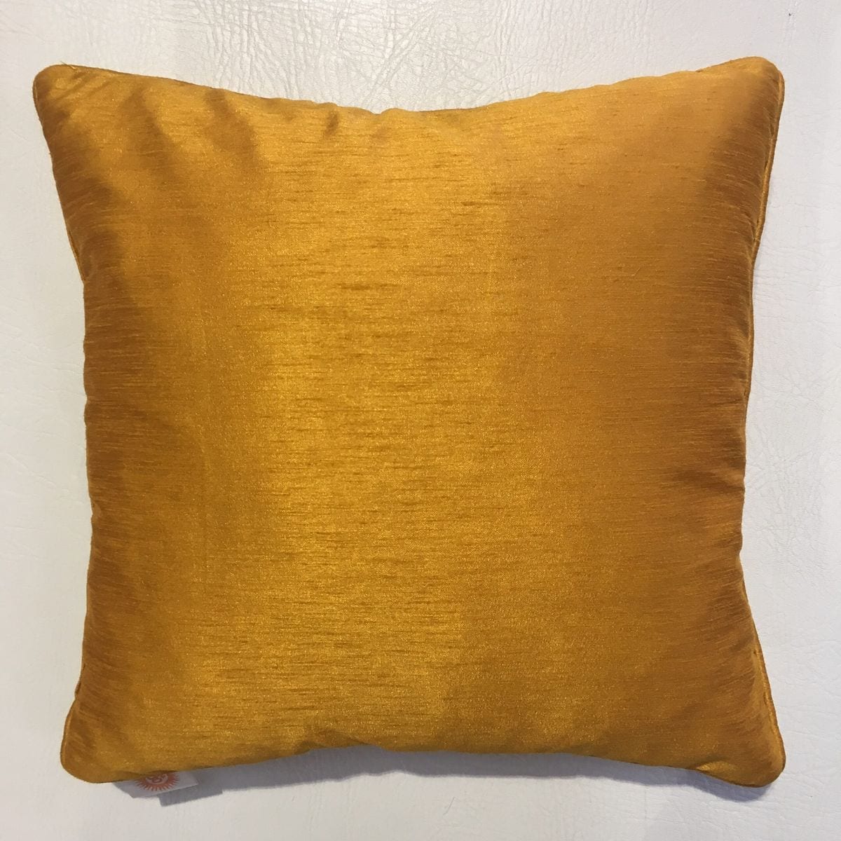Plain Silk Cushion - Gold