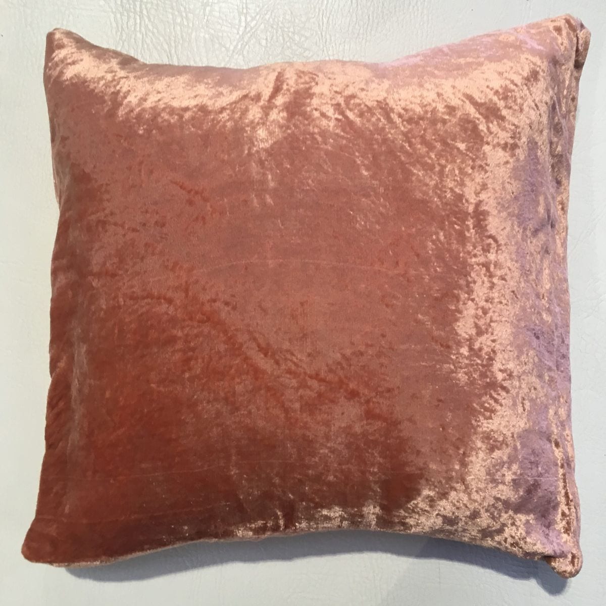 Plain Velvet Cushion - Rose Gold
