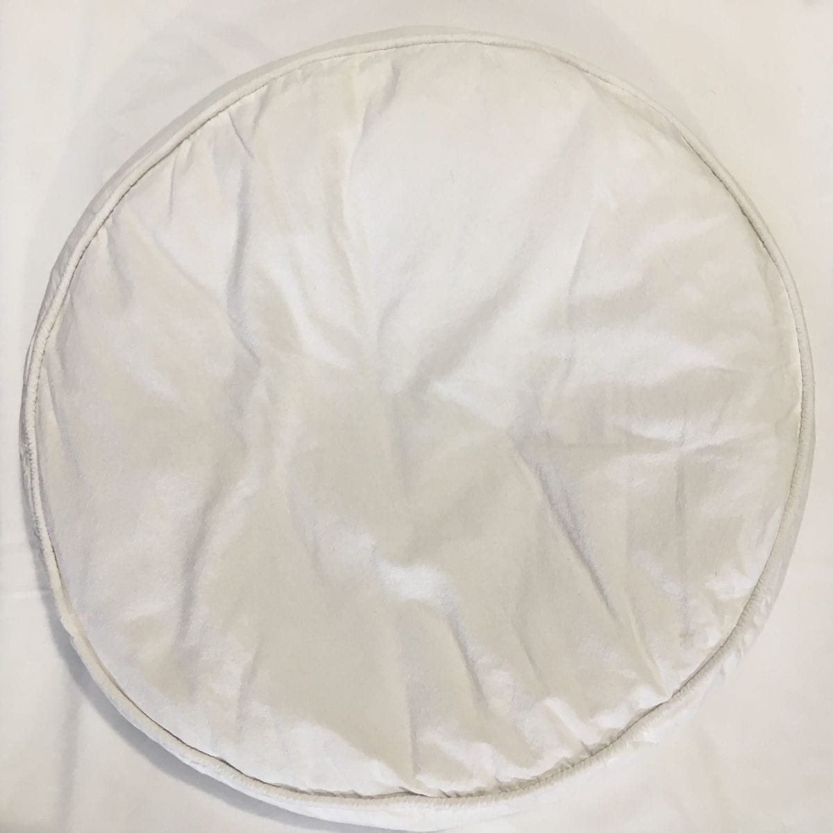 Round Cushion - White Cotton