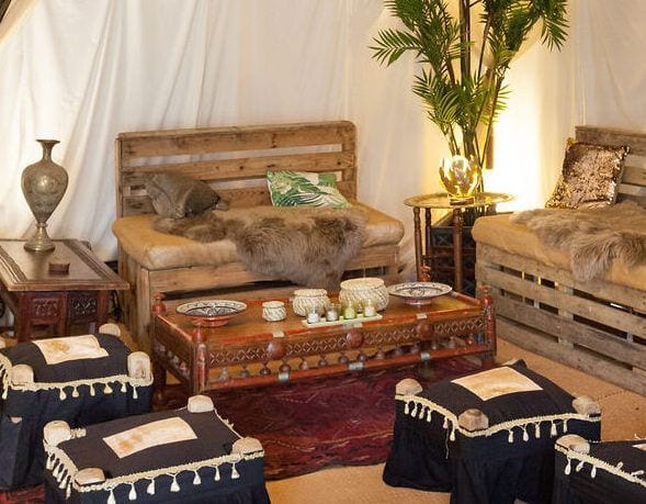 Rustic long coffee table