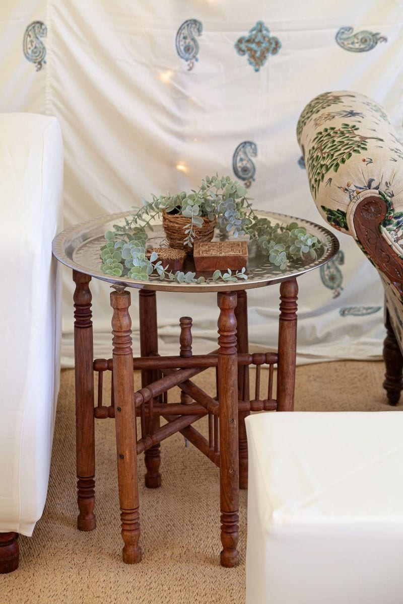 Silver Tray Table