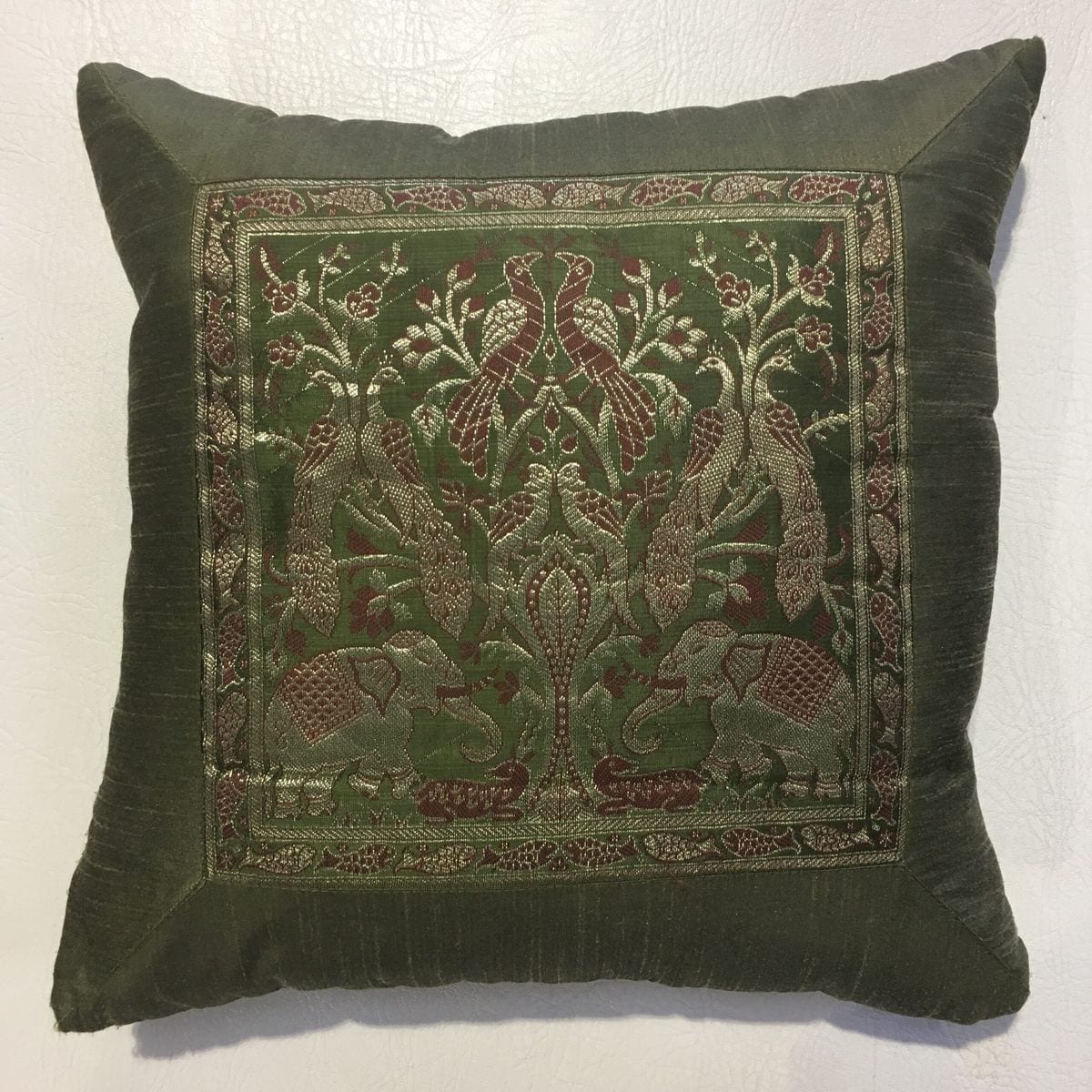 Varanasi Cushion - Green