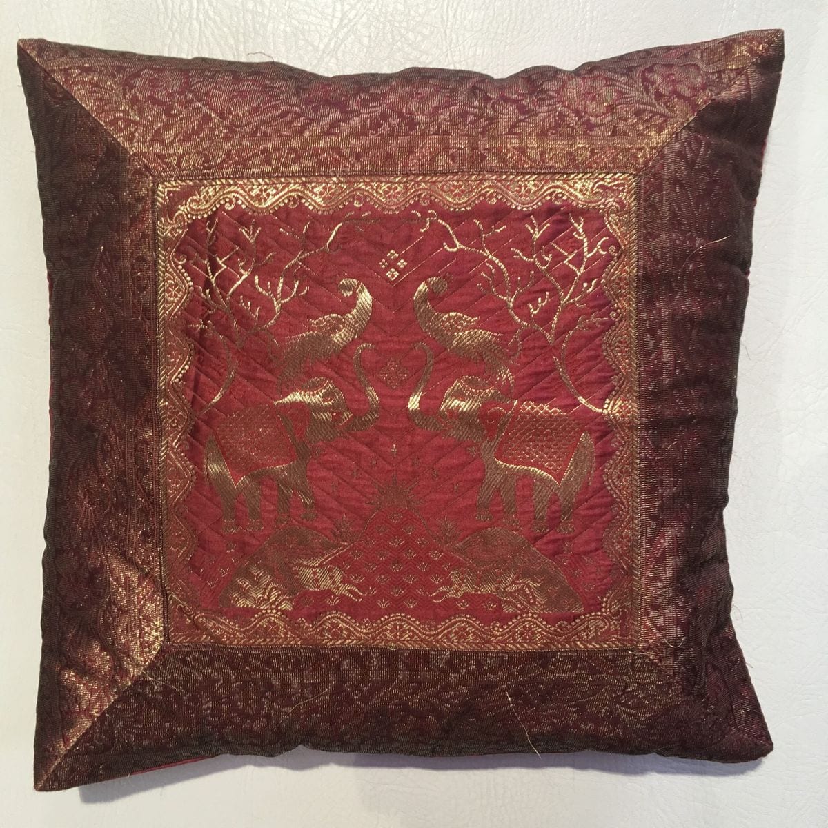 Varanasi Cushion - Red