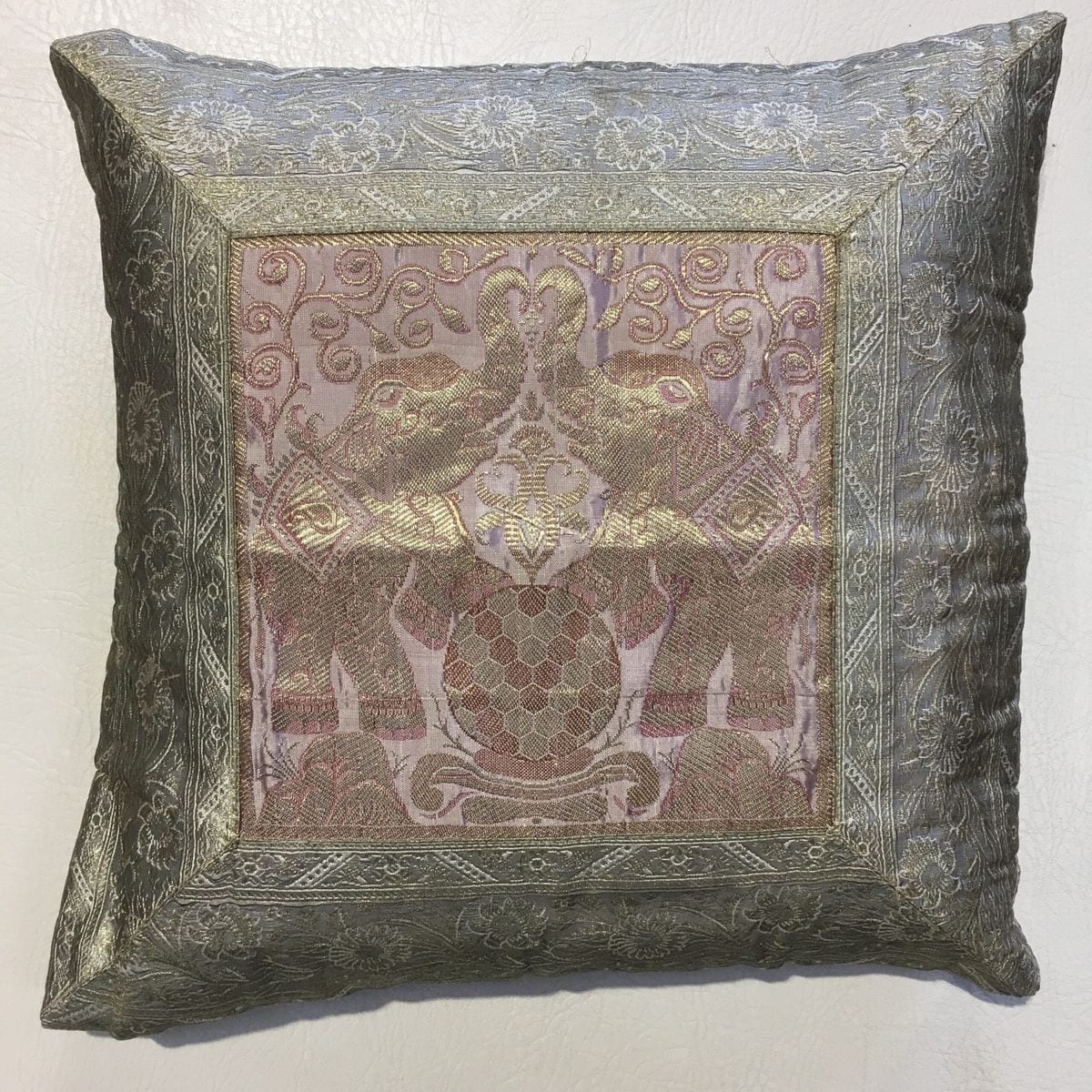 Varanasi Cushion - Silver