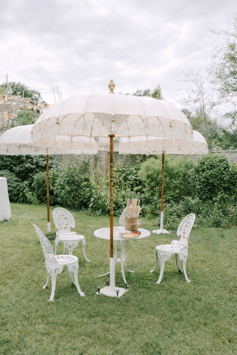 White Bali Parasol