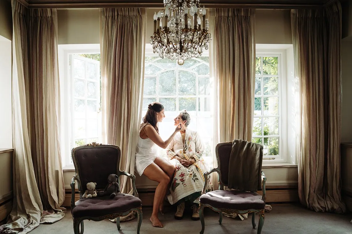 Jewish Garden Wedding in a Clear Marquee