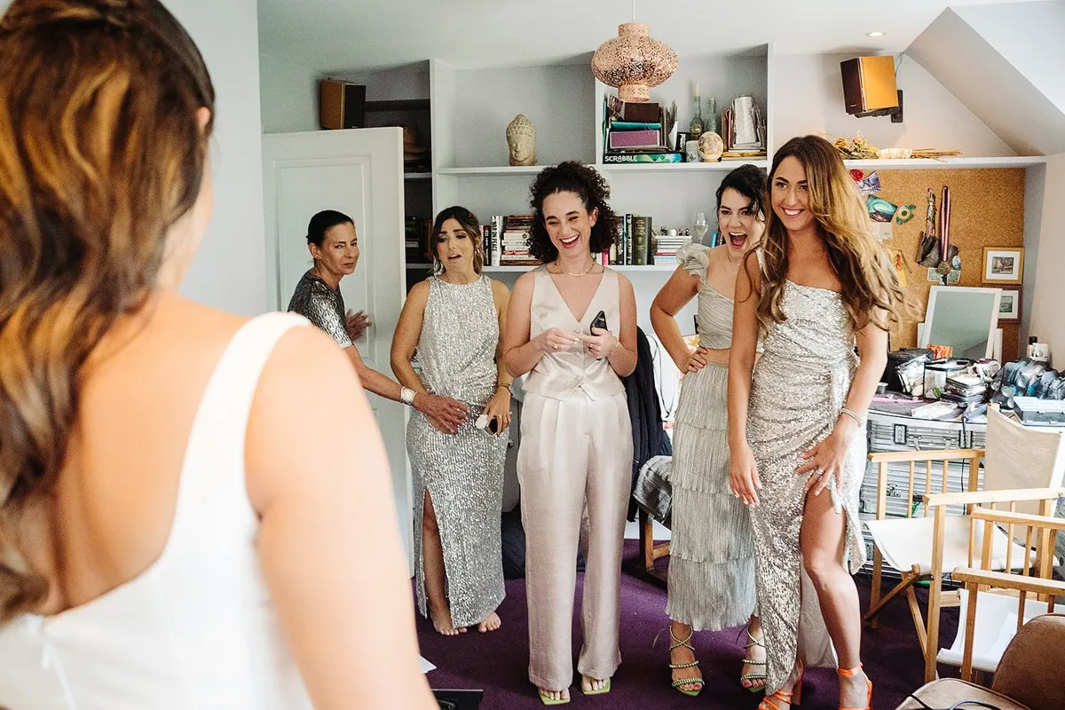Jewish Garden Wedding in a Clear Marquee