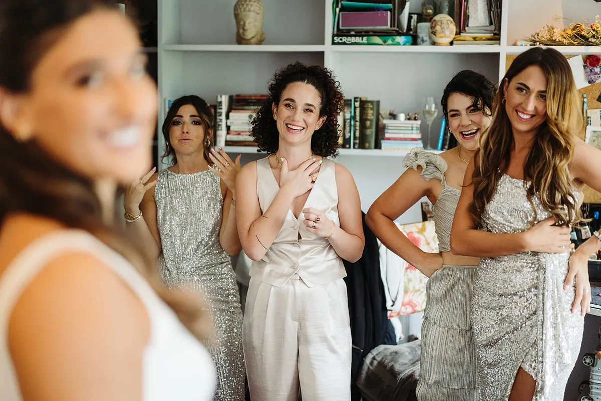 Jewish Garden Wedding in a Clear Marquee