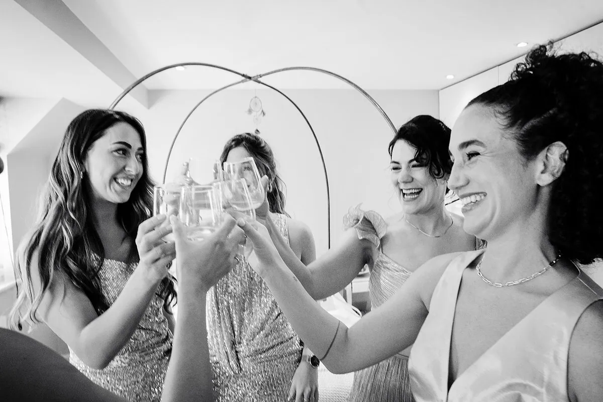 Jewish Garden Wedding in a Clear Marquee