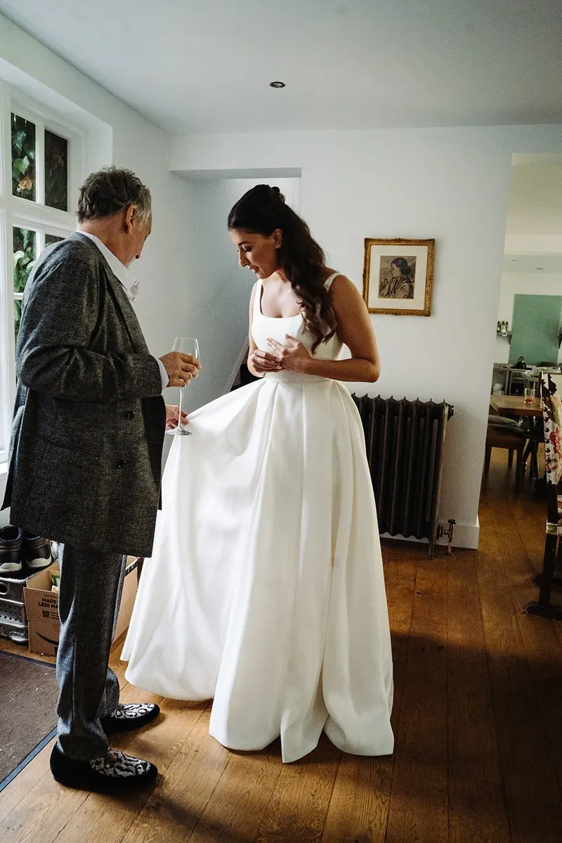 Jewish Garden Wedding in a Clear Marquee