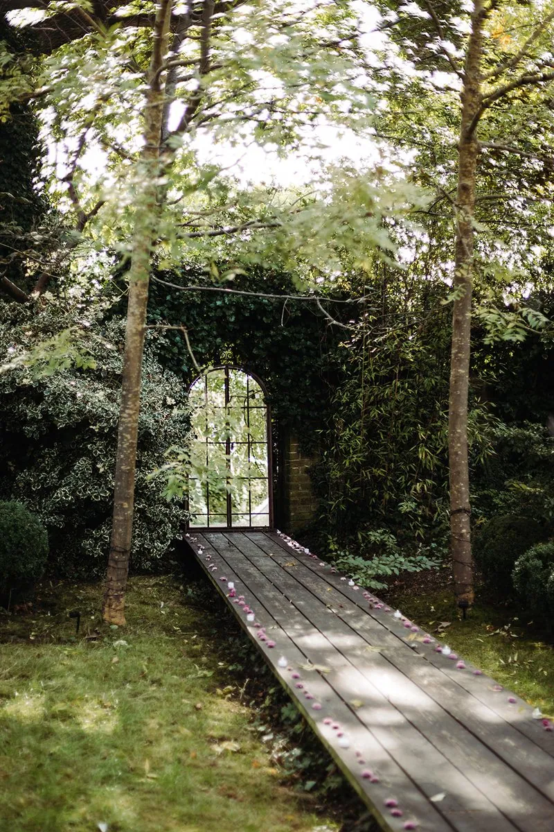 Jewish Garden Wedding in a Clear Marquee