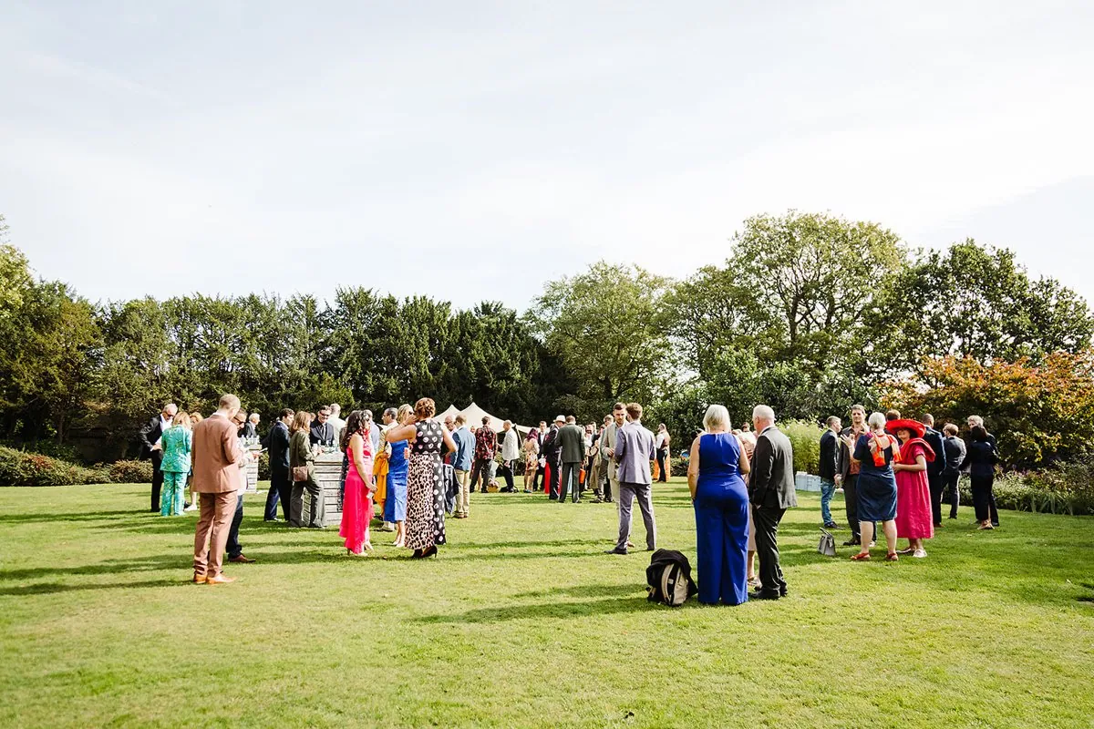 Jewish Garden Wedding in a Clear Marquee