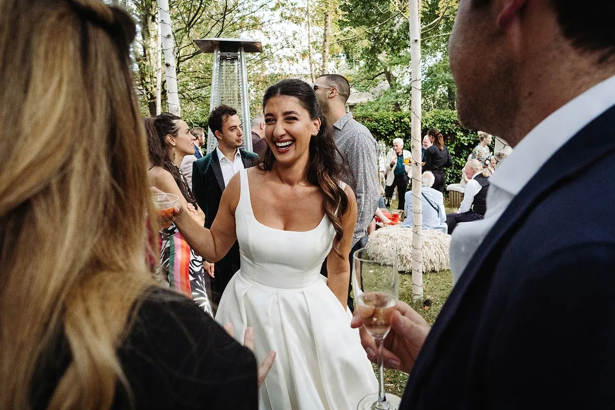Jewish Garden Wedding in a Clear Marquee