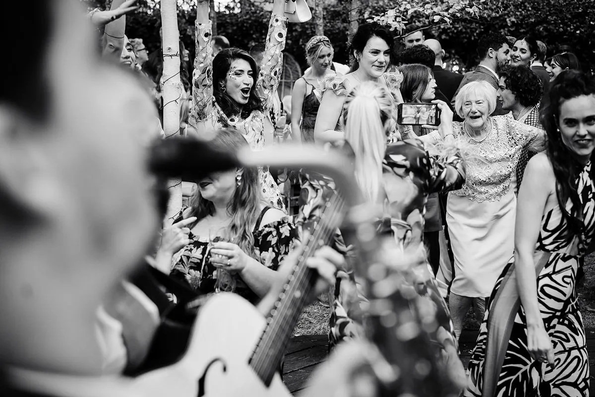 Jewish Garden Wedding in a Clear Marquee