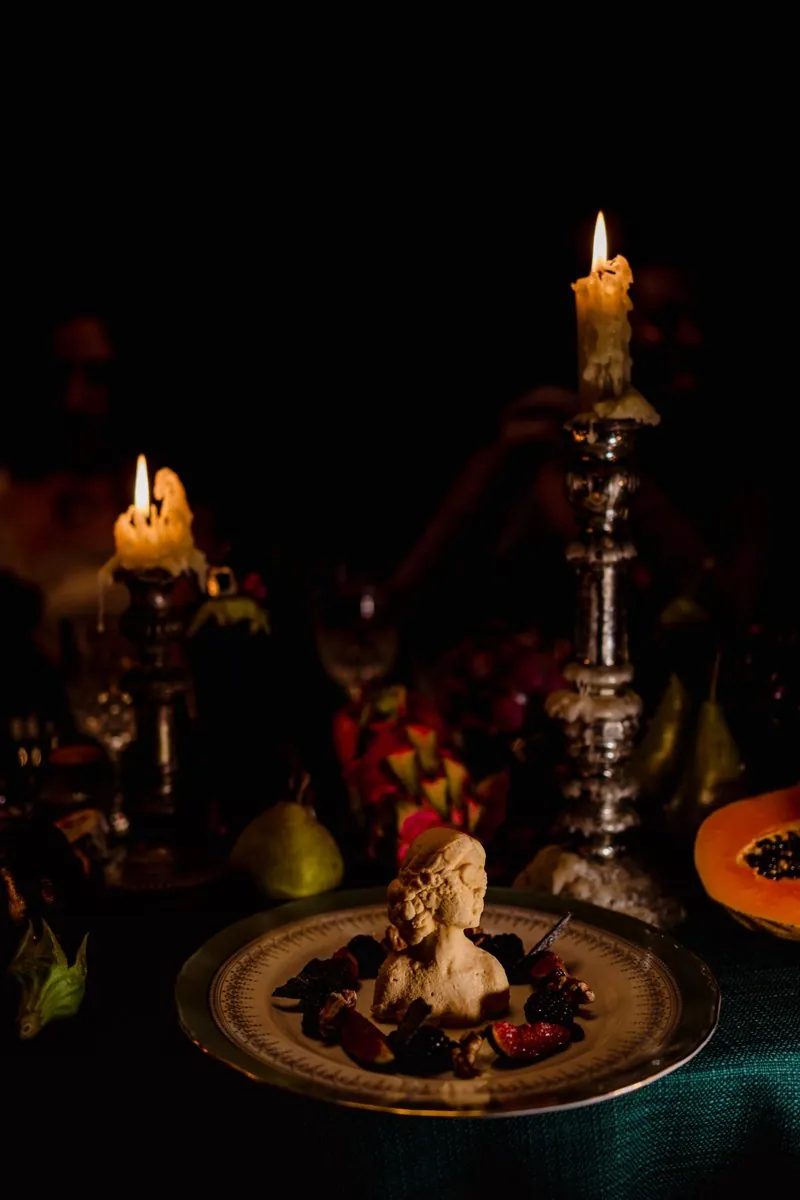 Wickedly Bound: A Study in Opulence Inside a Green Velvet Marquee