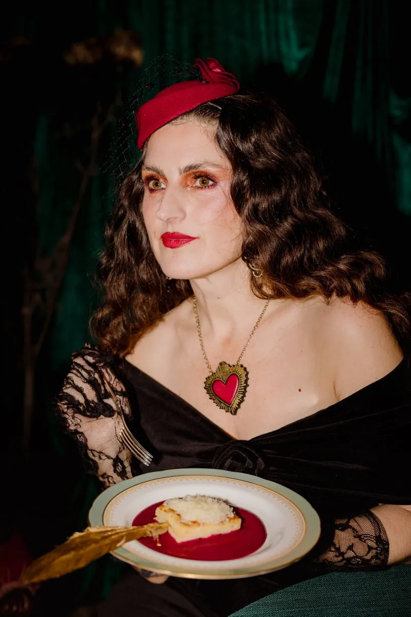 Wickedly Bound: A Study in Opulence Inside a Green Velvet Marquee