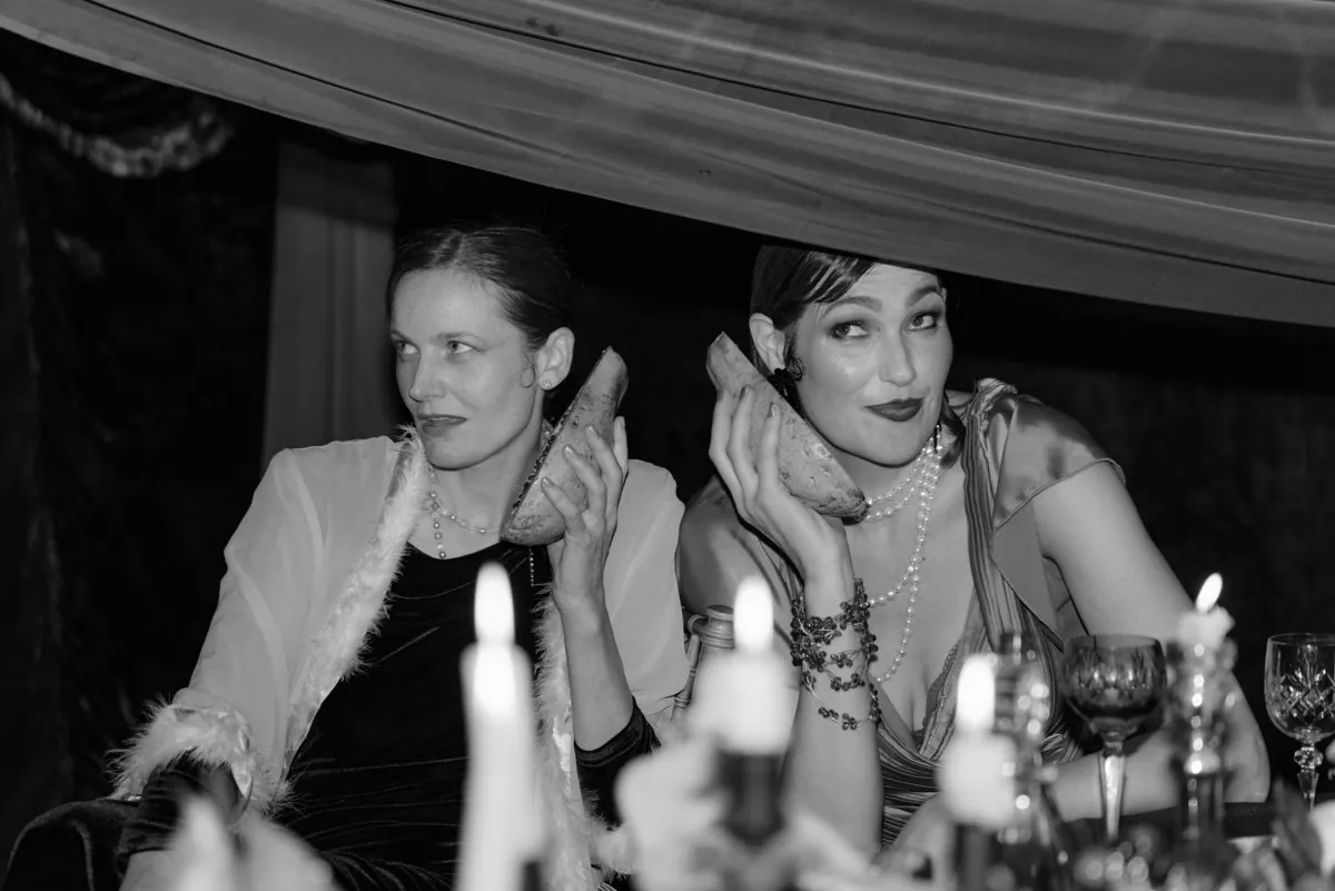 Wickedly Bound: A Study in Opulence Inside a Green Velvet Marquee