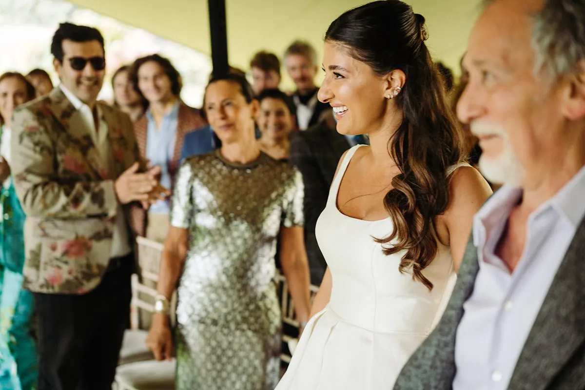 Jewish Garden Wedding in a Clear Marquee