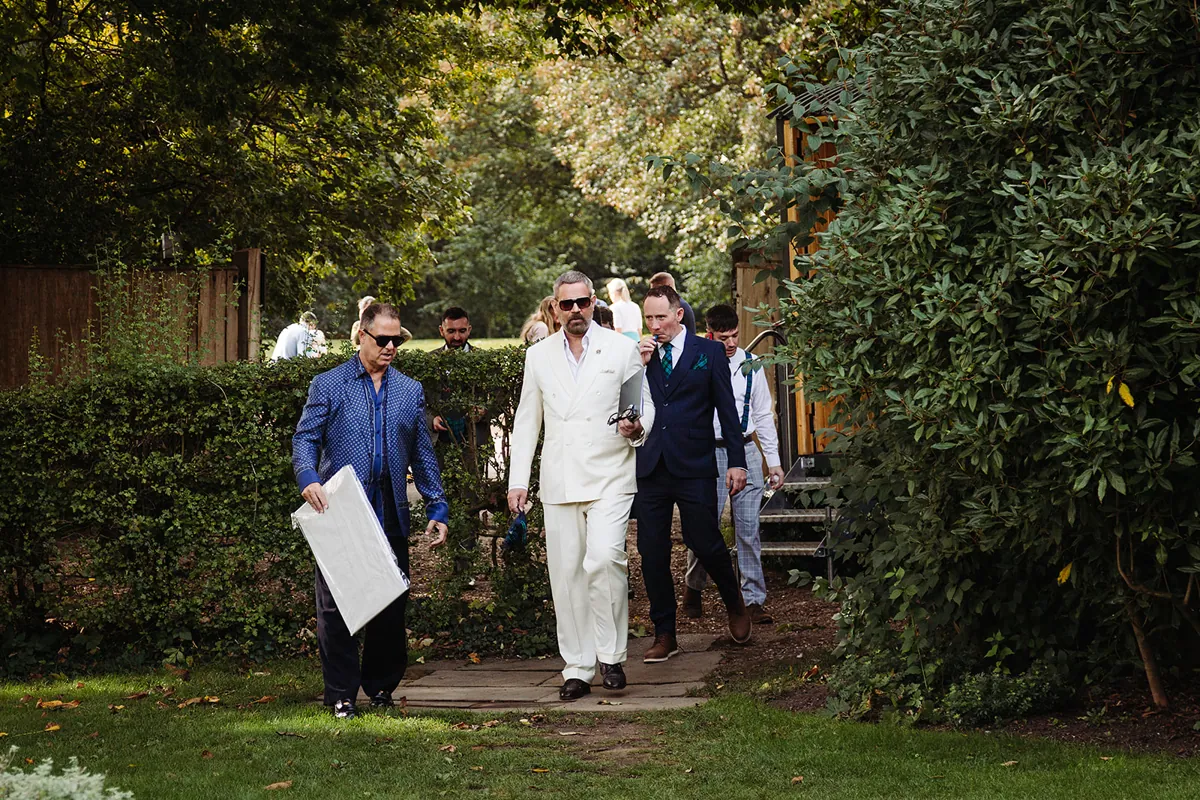 Jewish Garden Wedding in a Clear Marquee