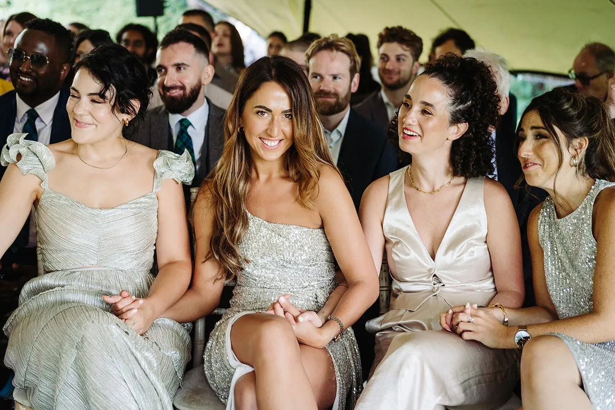 Jewish Garden Wedding in a Clear Marquee