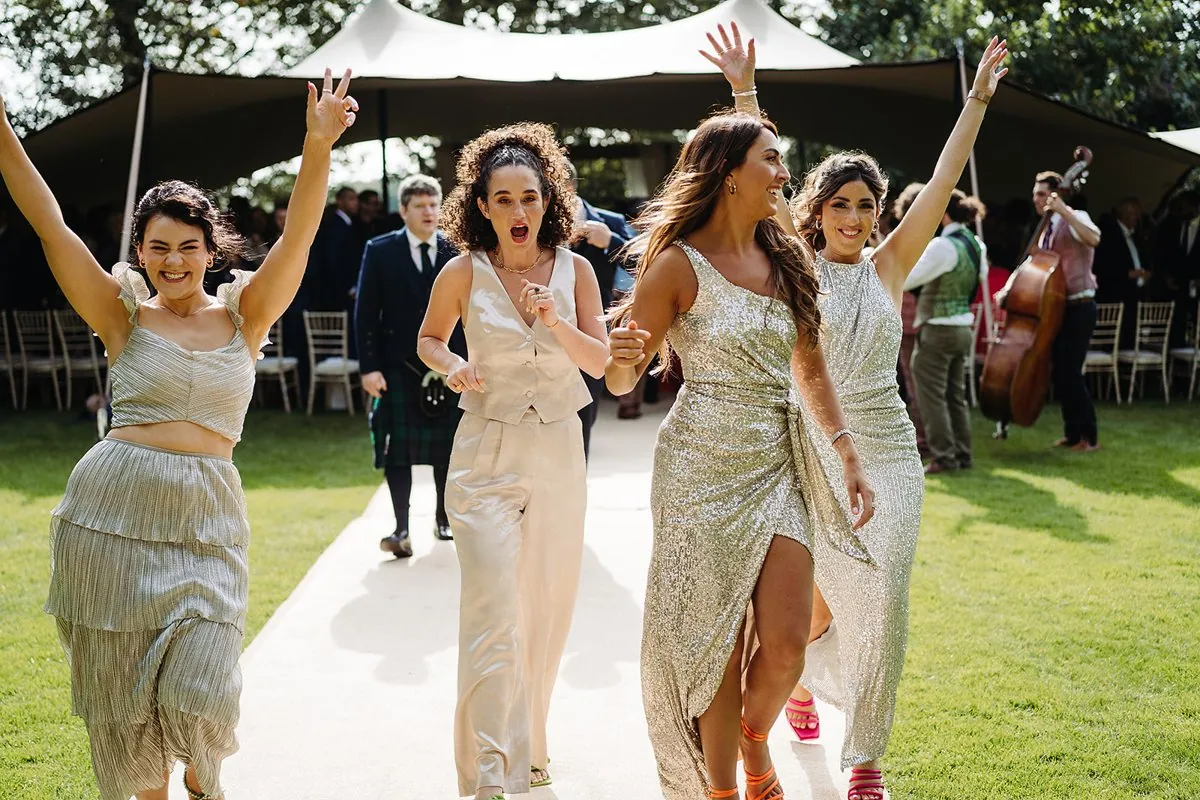 Jewish Garden Wedding in a Clear Marquee