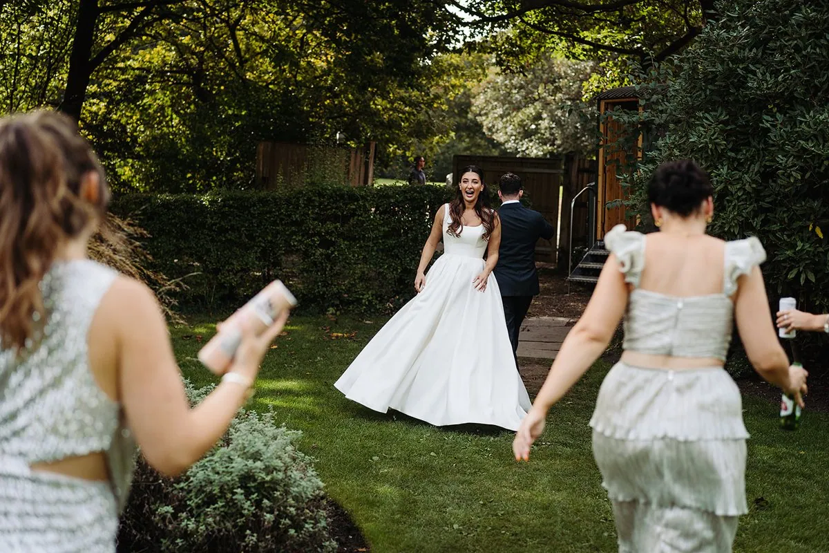 Jewish Garden Wedding in a Clear Marquee