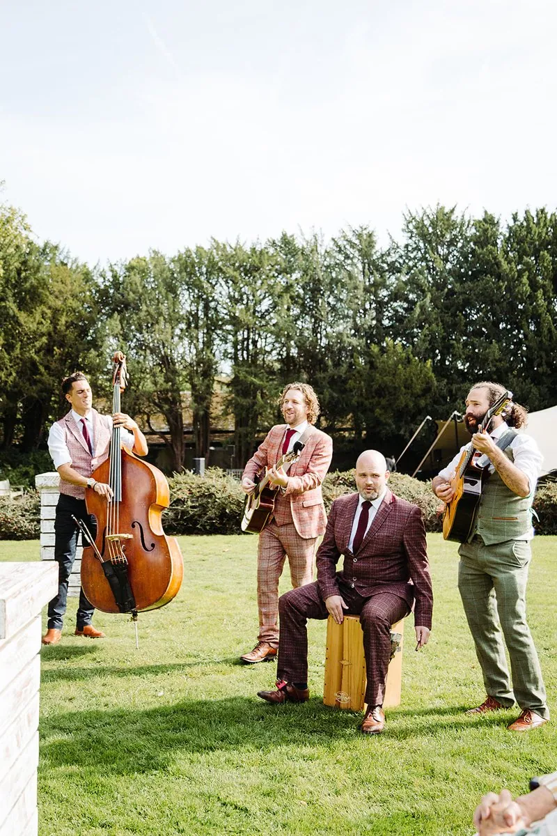 Jewish Garden Wedding in a Clear Marquee