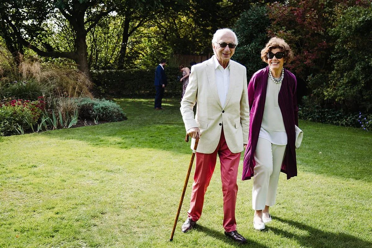 Jewish Garden Wedding in a Clear Marquee