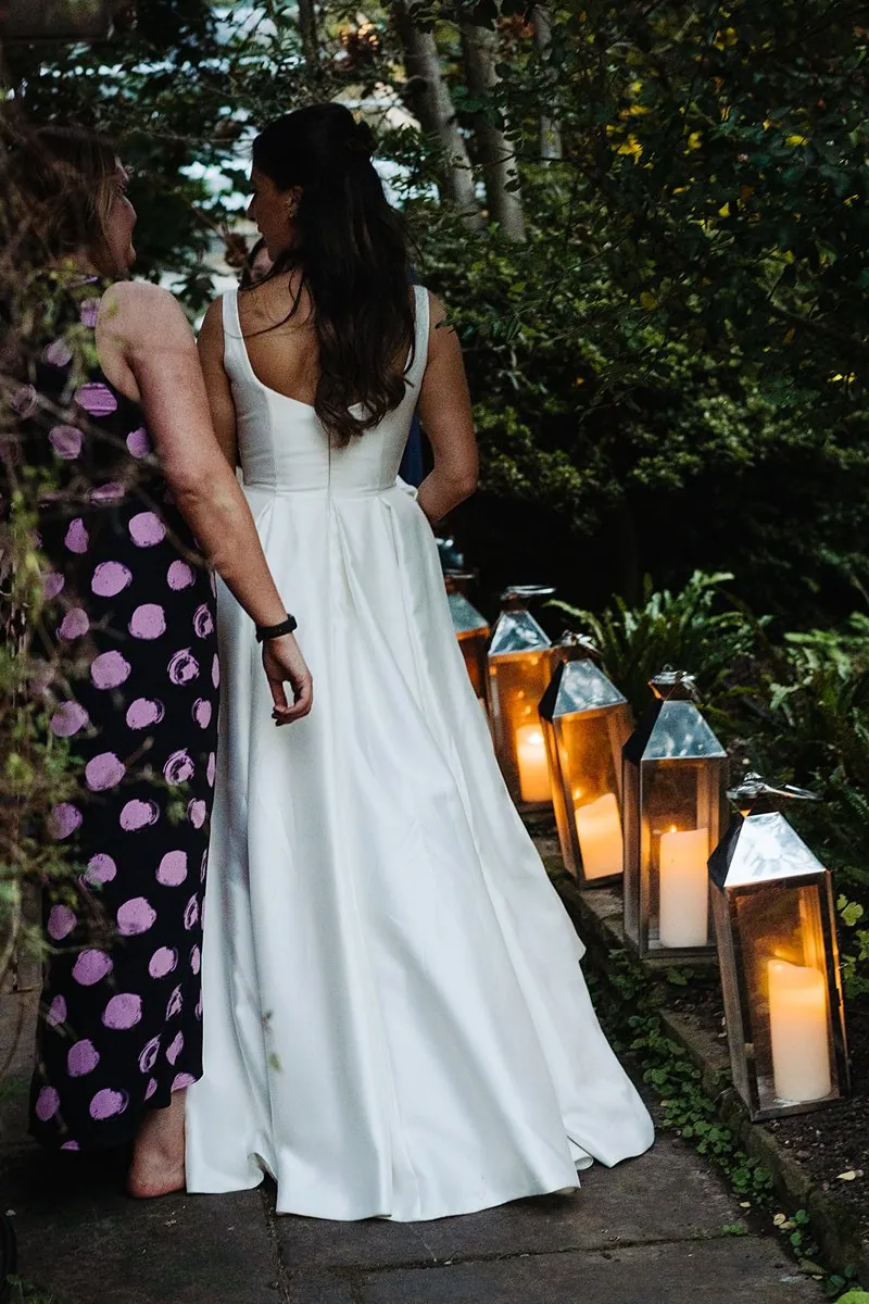 Jewish Garden Wedding in a Clear Marquee