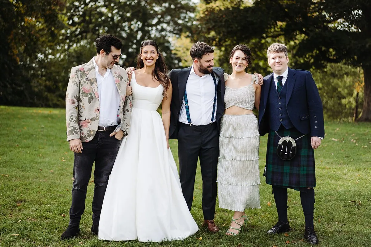 Jewish Garden Wedding in a Clear Marquee