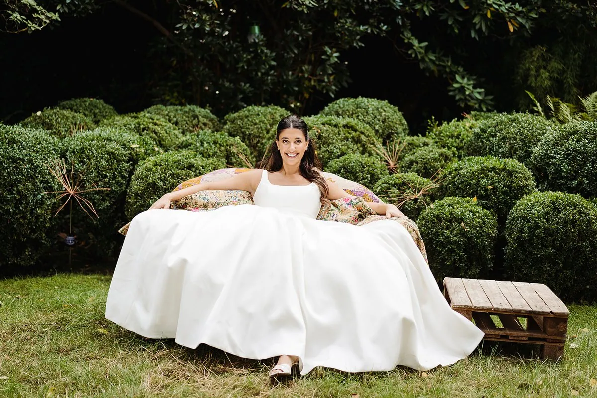 Jewish Garden Wedding in a Clear Marquee