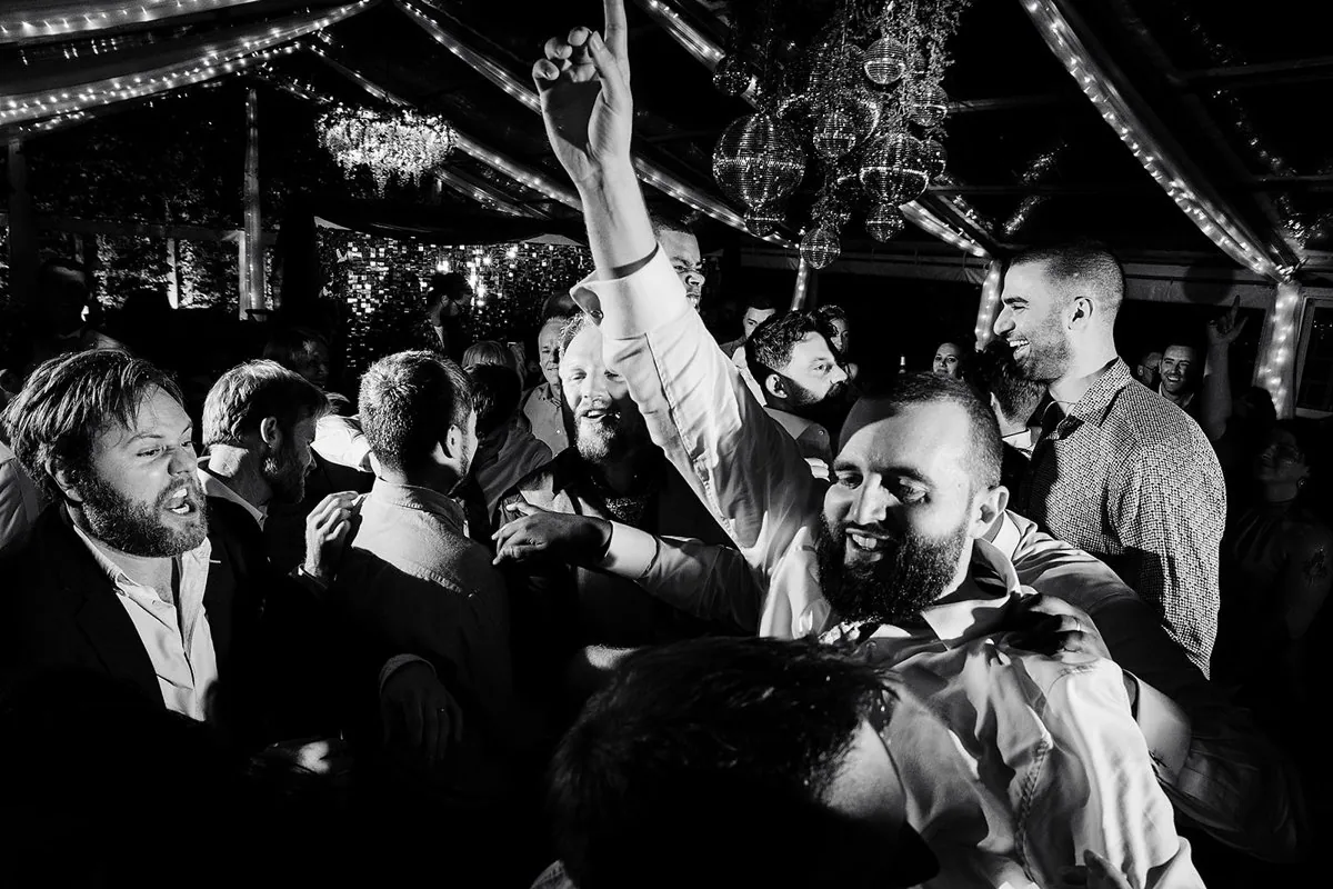 Jewish Garden Wedding in a Clear Marquee